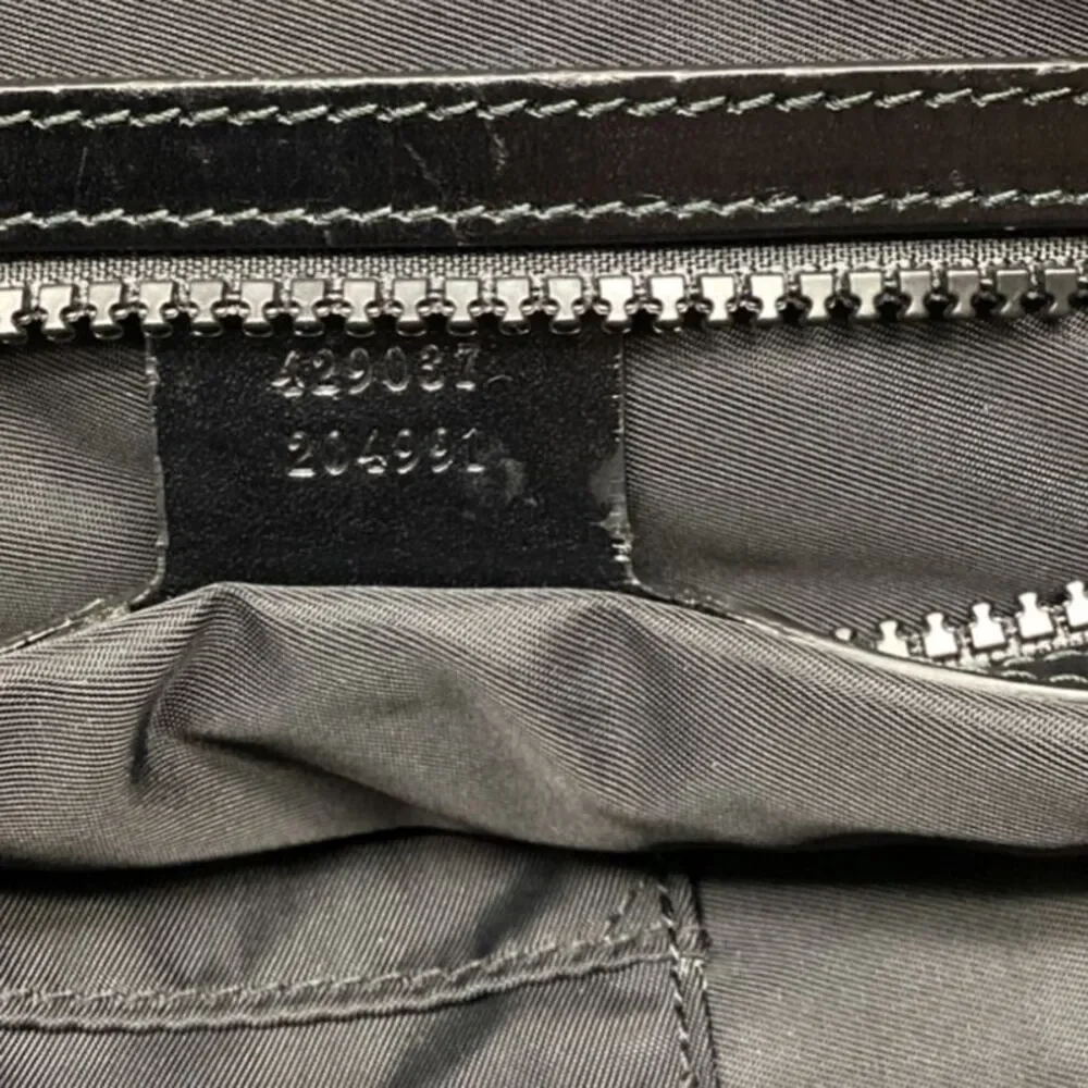 Gucci Hollywood Embroidered Rucksack Backpack in Black Polyester